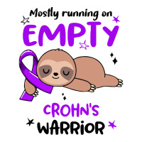 Crohns Awareness T  Shirt Mostly Running On Empty Crohn's Warrior T  S Raglan Crop Top | Artistshot