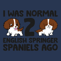 I Was Normal 2 English Springer Spaniels Ago 3 Ladies Denim Jacket | Artistshot