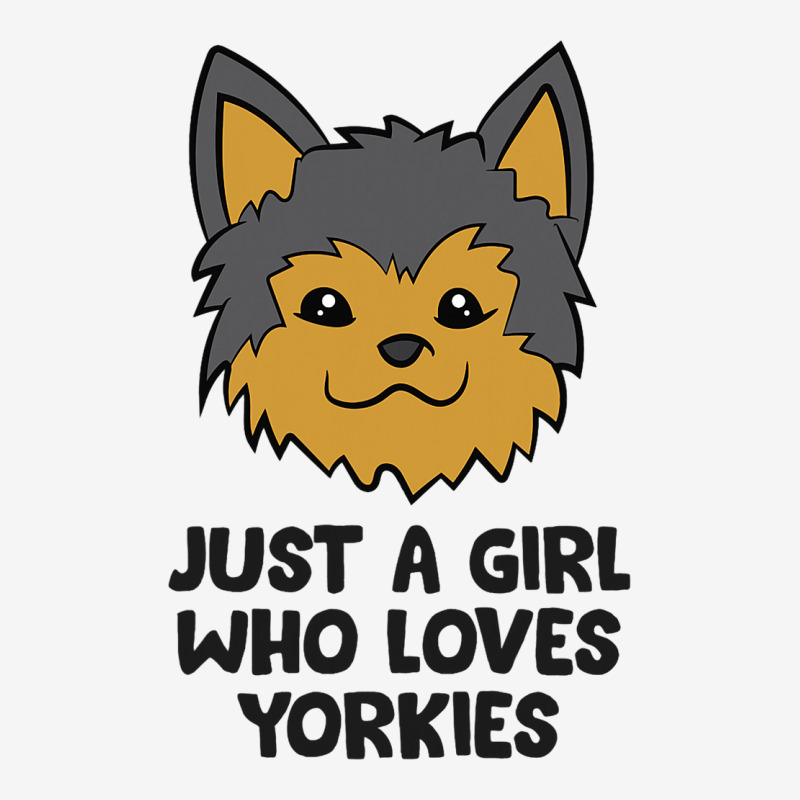 Just A Girl Who Loves Yorkies Yorkshire Terrier Gi Adjustable Cap | Artistshot