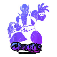 Thundercats Panthro Gradient Portrait T Shirt Raglan Crop Top | Artistshot