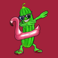 Dabbing Cucumber Pickle Flamingo Float Summer Tropical Fruit T Shirt Basic T-shirt | Artistshot