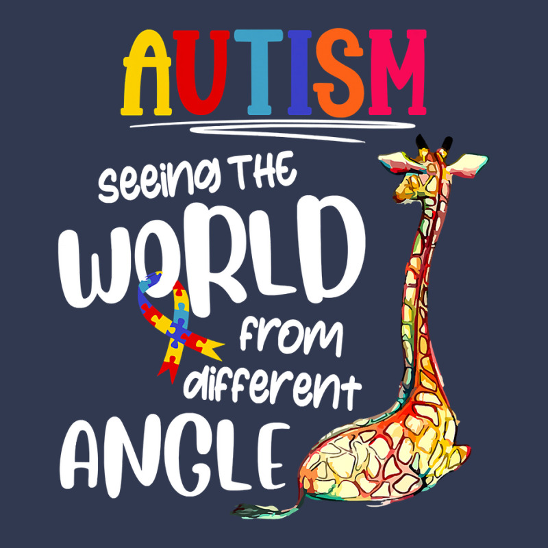 Autism Autistic Giraffe Autism Seeing The World From Different Angle 6 Basic T-shirt by circularflap | Artistshot