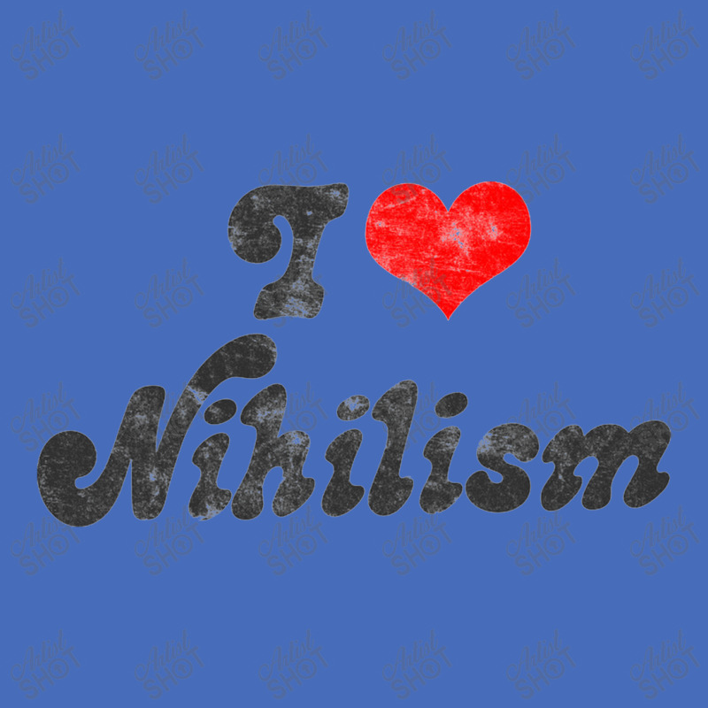 I Heart Nihilism Vintage Look Faded Typography Gift Basic T-shirt by gusjigangkudus | Artistshot