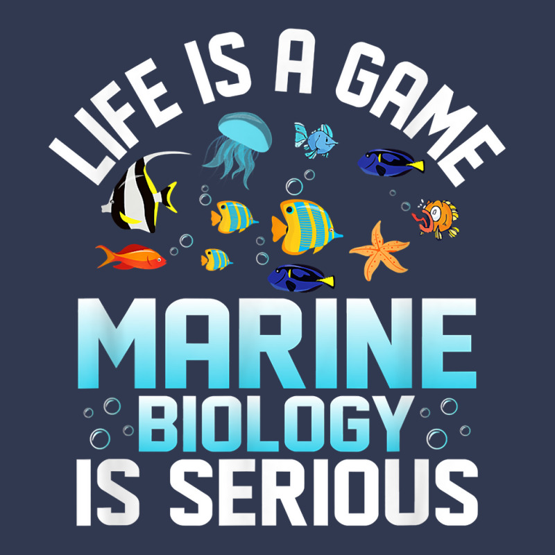 Life Is A Game Marine Biology Is Serious Ocean Student Sea T Shirt Basic T-shirt | Artistshot