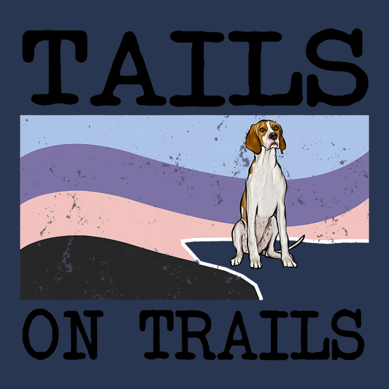 Irish Terrier Tails On Trails Funny Dog Hiking 8 Ladies Denim Jacket by GwendalyForsberg | Artistshot