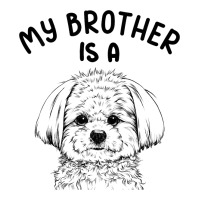 Kids My Brother Is A Maltese Funny Dog Puppy Men's Long Sleeve Pajama Set | Artistshot