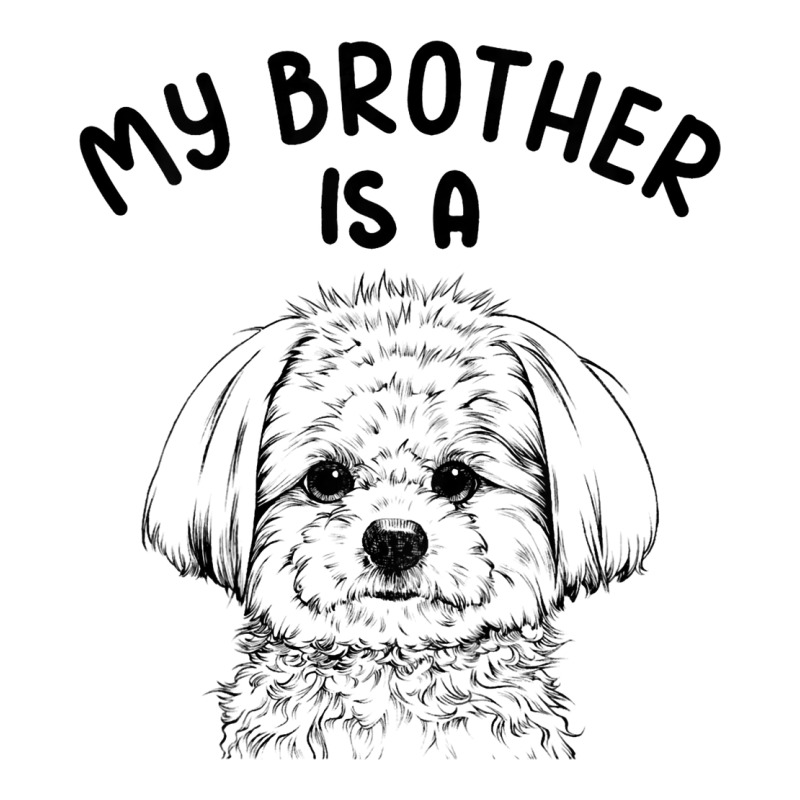 Kids My Brother Is A Maltese Funny Dog Puppy Men's Long Sleeve Pajama Set | Artistshot