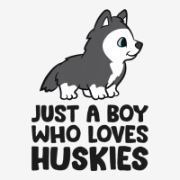 Just A Boy Who Loves Huskies Graphic T-shirt | Artistshot