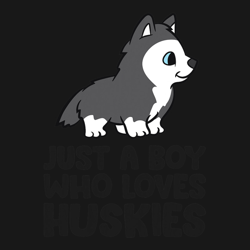 Just A Boy Who Loves Huskies Flannel Shirt | Artistshot