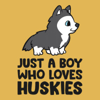 Just A Boy Who Loves Huskies Vintage Hoodie And Short Set | Artistshot