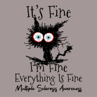 Its Fine Im Fine Cat Multiple Sclerosis Awareness Vintage Short | Artistshot