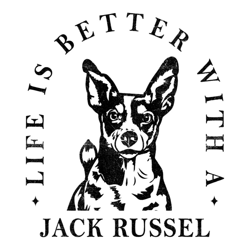 Jack Russel Life Better With Dog Mom Dad Women's V-Neck T-Shirt by AngelikaBeckner | Artistshot