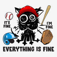 Its Fine Im Fine Everything Is Fine Baseball Seaso Adjustable Cap | Artistshot