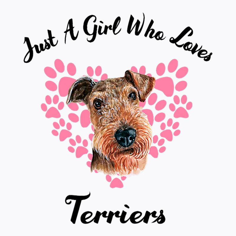 Just A Girl Who Loves Airedale Terriers Dogs Cute  T-shirt | Artistshot