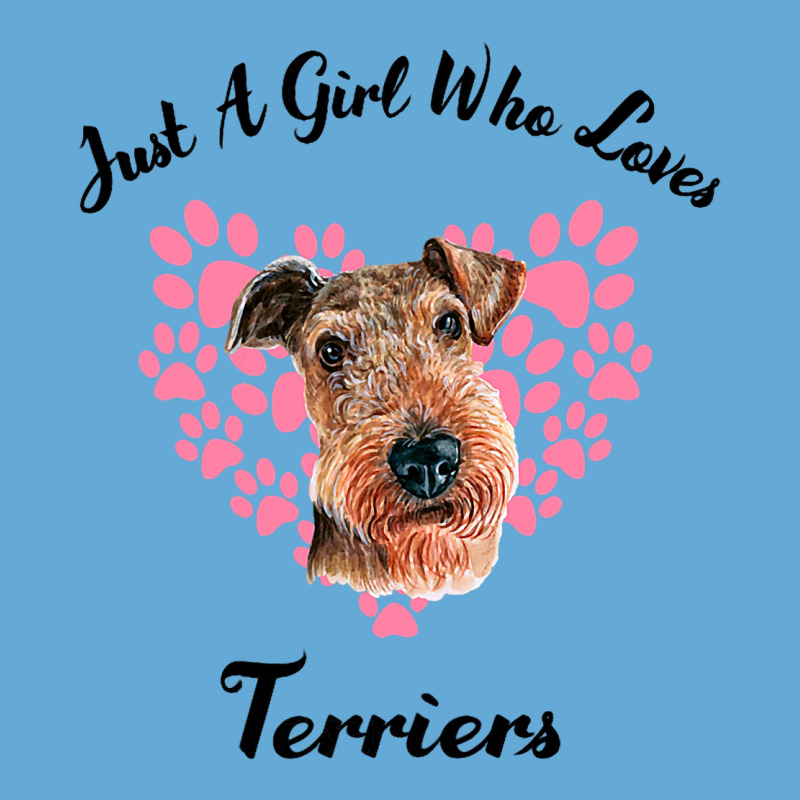 Just A Girl Who Loves Airedale Terriers Dogs Cute  Basic T-shirt | Artistshot