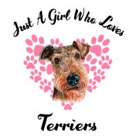 Just A Girl Who Loves Airedale Terriers Dogs Cute  Men's 3/4 Sleeve Pajama Set | Artistshot