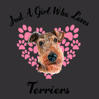 Just A Girl Who Loves Airedale Terriers Dogs Cute  Vintage Hoodie | Artistshot