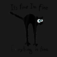 It S Fine I M Fine Everything Is Fine Funny Black  Flannel Shirt | Artistshot