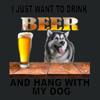 Just Want To Drink Beer Hang W My Alaskan Malamute Duffel Bag | Artistshot