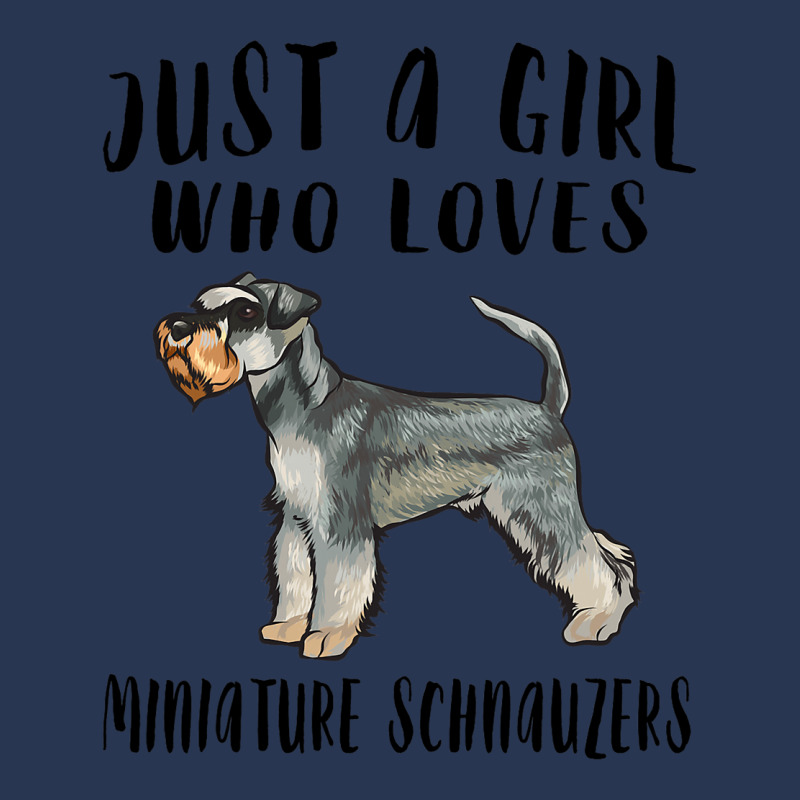 Im Just A Girl Who Loves Miniature Schnauzers Dog  Ladies Denim Jacket by ArabellMonk | Artistshot