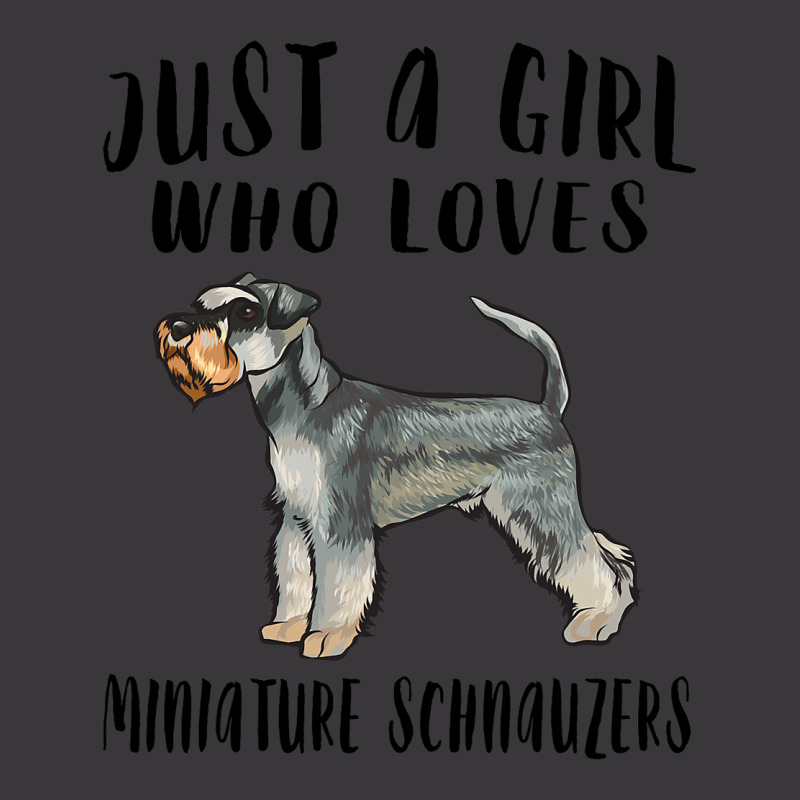 Im Just A Girl Who Loves Miniature Schnauzers Dog  Ladies Curvy T-Shirt by ArabellMonk | Artistshot