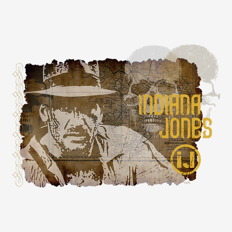 Lucasfilm Indiana Jones Vintage Map And Skull Classic T-shirt | Artistshot