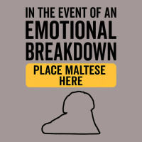 In Event Of Emotional Breakdown Dog Maltese Vintage Short | Artistshot