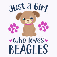 Just A Girl Who Loves Beagles Cute Puppy Dog Paw A Tank Top | Artistshot