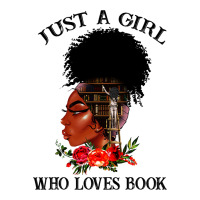 Just A Girl Who Loves Book Afro Woman Ladies Women V-neck Tee | Artistshot