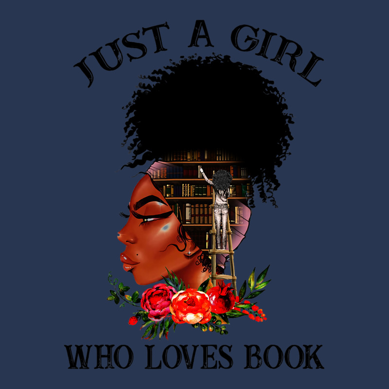 Just A Girl Who Loves Book Afro Woman Ladies Women Men Denim Jacket by DENISEWRIGHT | Artistshot