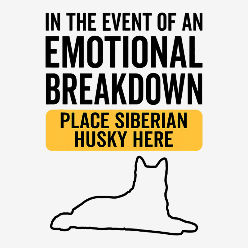 In Event Of Emotional Breakdown Dog Siberian Husky Adjustable Cap | Artistshot