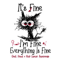 Its Fine Im Fine Everything Is Fine Oral Head Neck V-neck Tee | Artistshot