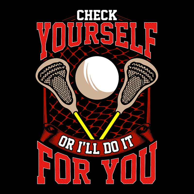 Lacrosse Check Yourself Or Ill Do It For You Lax O Men's Long Sleeve Pajama Set | Artistshot