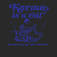 Karma Is A Cat Purring In My Lap Meet Me At Midnig Printed Hat | Artistshot