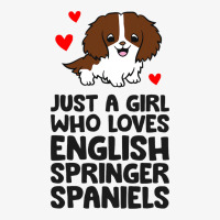 Just A Girl Who Loves English Springer Spaniels 3 Ladies Fitted T-shirt | Artistshot