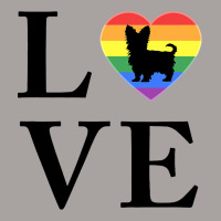 Love Dog Yorkshire Terrier Heart Rainbow Pride Fla Racerback Tank | Artistshot