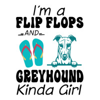 Im A Flip Flops And Greyhound Kinda Girl Raglan Crop Top | Artistshot