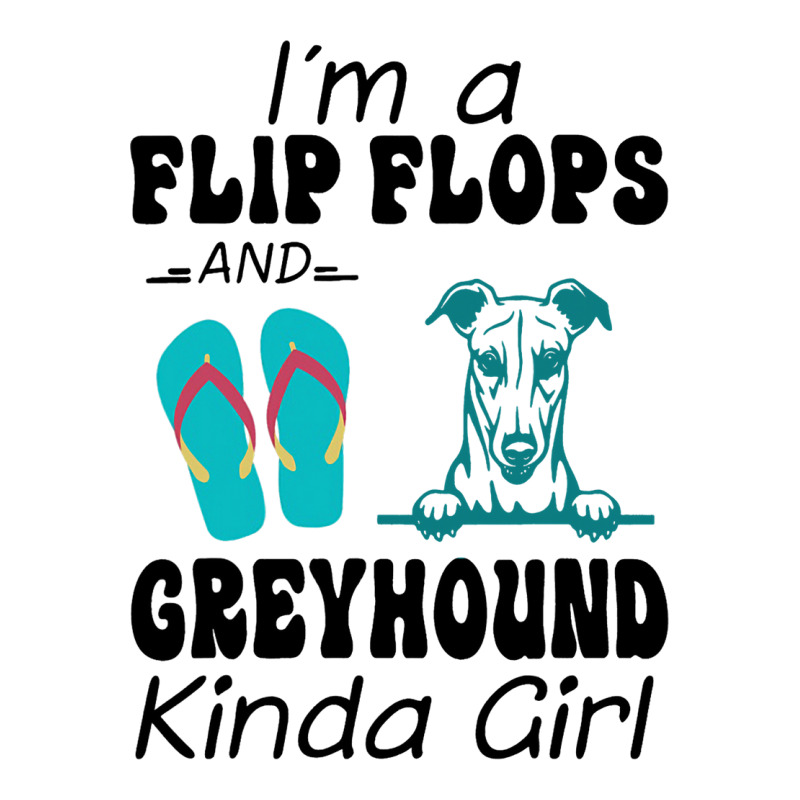 Im A Flip Flops And Greyhound Kinda Girl Raglan Crop Top by JESSELEON | Artistshot