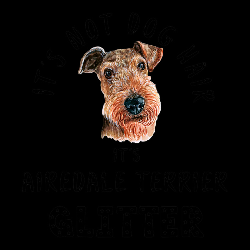 Its Not Dog Hair Its Airedale Terrier Glitter Cropped Sweater by JESSELEON | Artistshot