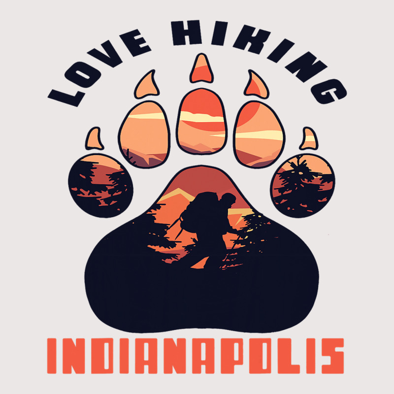 Love Hiking Indianapolis Indiana Camping Nature Cl Pocket T-Shirt by NAOMIMONTGOMERY | Artistshot