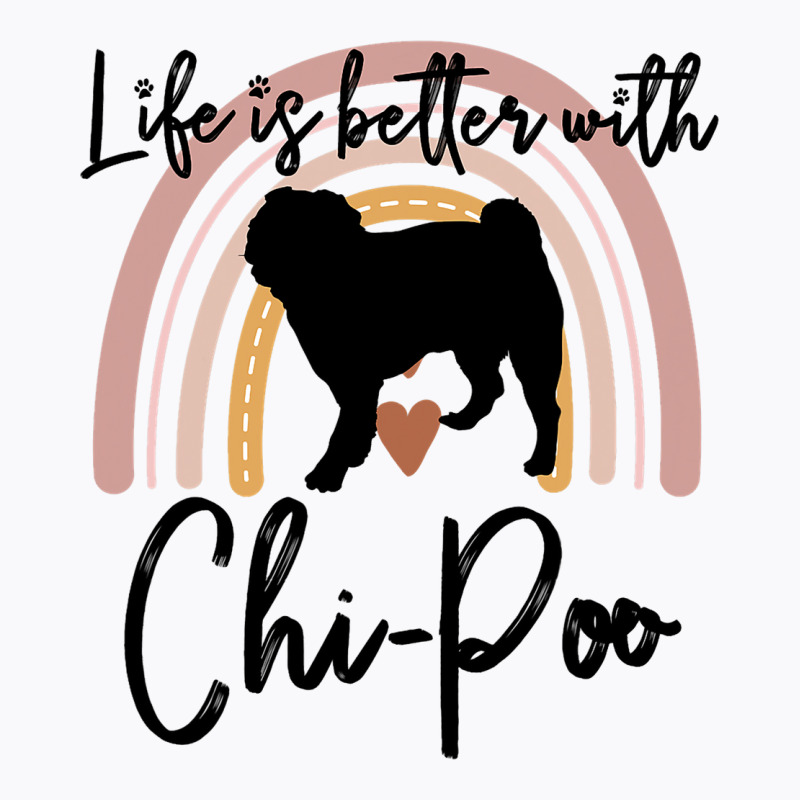 Life Better Chipoo Rainbow Dog Women T-shirt | Artistshot