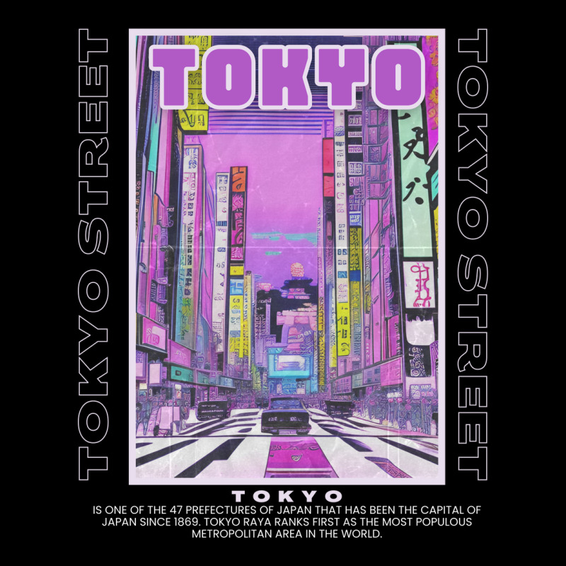 Tokyo Night City V-neck Tee | Artistshot