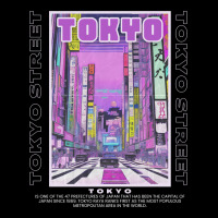 Tokyo Night City Lightweight Hoodie | Artistshot