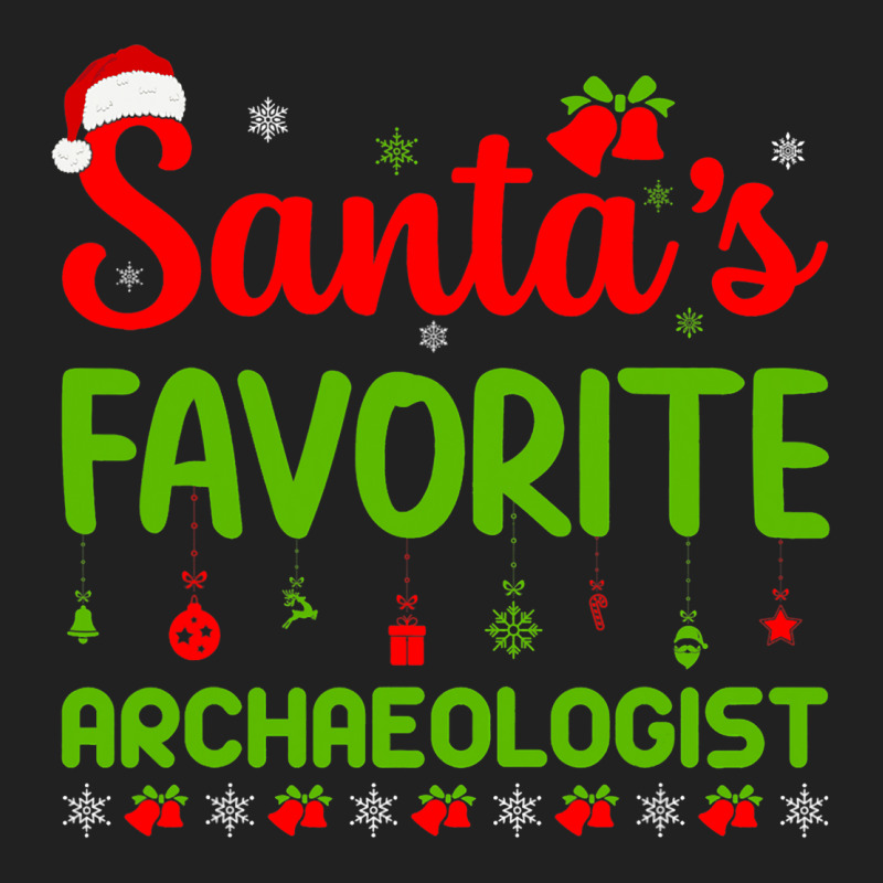 Christmas Santas Favorite Archaeologist Merry Xmas Basic T-shirt by AysonWilkey | Artistshot