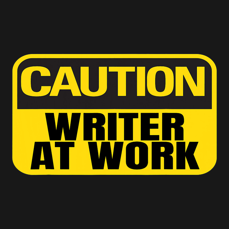 Caution Writer At Work Yellow Caution Sign Flannel Shirt by MaritzaCoats | Artistshot