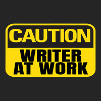 Caution Writer At Work Yellow Caution Sign Unisex Hoodie | Artistshot