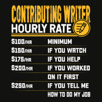 Contributing Writer Hourly Rate Contributing Edito Scorecard Crop Tee | Artistshot