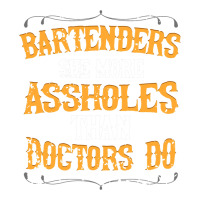 Bartenders See More Assholes Than Doctors Do Barte Raglan Crop Top | Artistshot