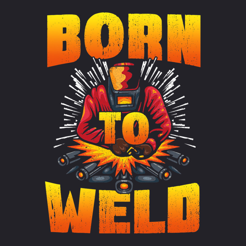 Born To Weld Cool Welder Ironworker Pipeliner Weld Unisex Sherpa-lined Denim Jacket | Artistshot