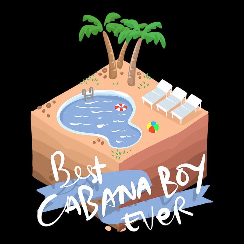 Best Ever Cabana Boy Beach Scene With Palm Trees Women's V-Neck T-Shirt by AamiraMelon | Artistshot